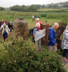 Rod Pascoe welcoming walkers after the pblic walk along STMW on July 25th '16